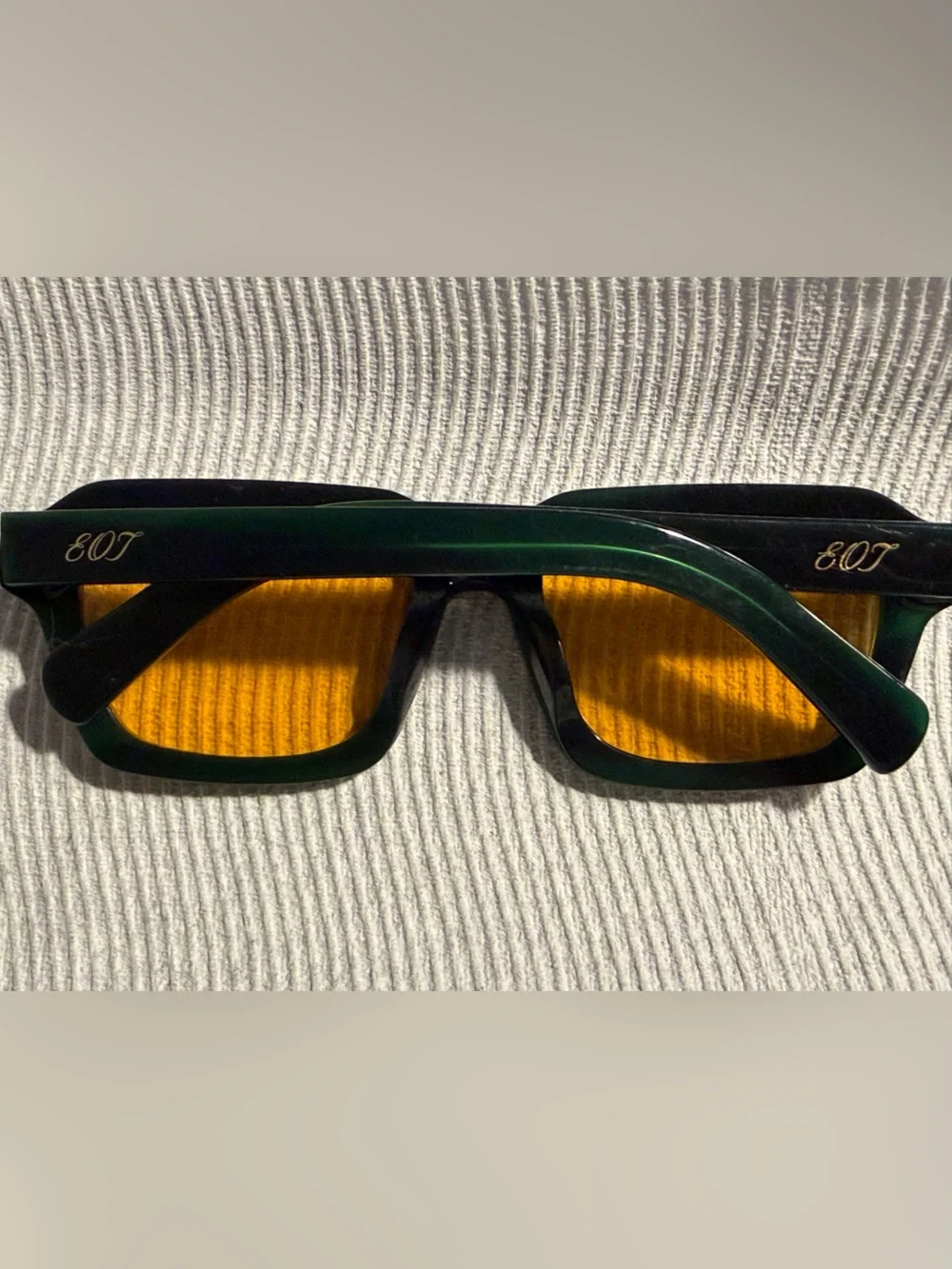 Men's Black Rectangle Sunglasses